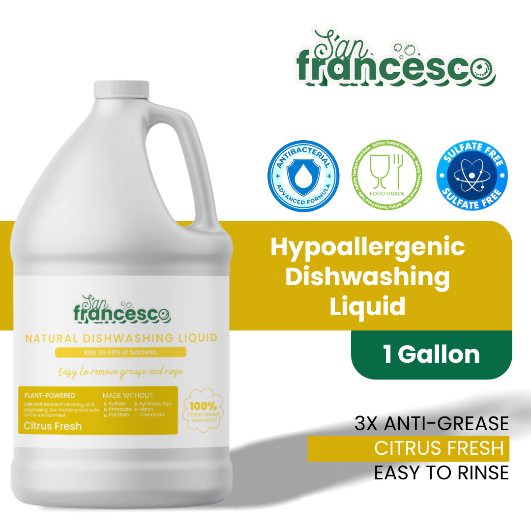 [ DISHWASHING LIQUID WITH MOISTURIZER ] San Francesco 1 Gallon Dishwashing Liquid Hypoallergenic Dishwashing Liquid for Sensitive Skin Dish Washing Liquid 1 Gallon Dishwashing Liquid Gallon Dishwashing Liquid 1 Gallon Dishwashing Liquid Sale