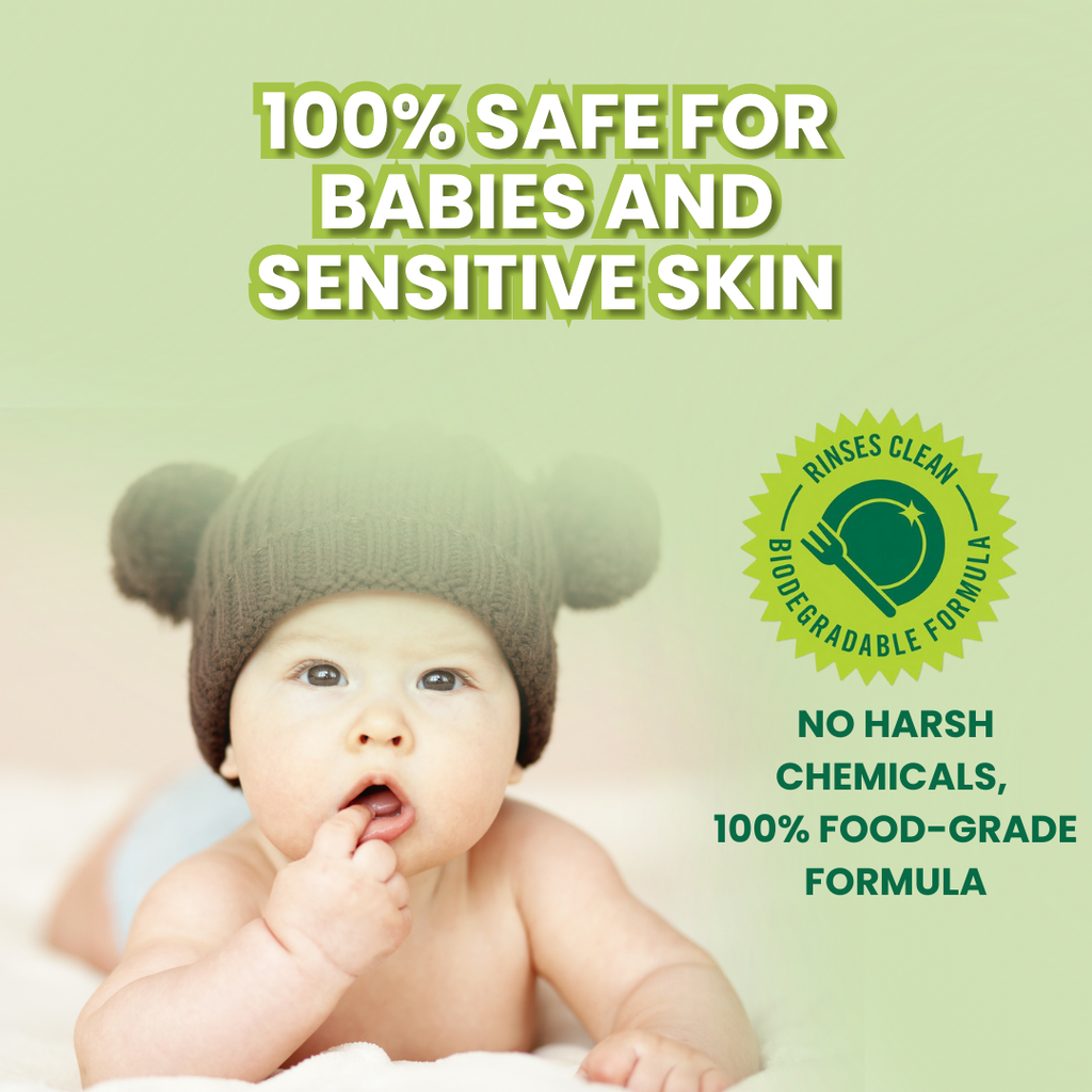 [ BABY BOTTLE CLEANSER ] 1 Gallon San Francesco Fragrance-Free Baby Bottle Nipple Accessories and Dish Cleanser Feeding Bottle Cleanser Baby Bottle Care Baby Bottle Cleaner Cleaning Bottle Baby Essentials 1Liter Bottle Cleanser