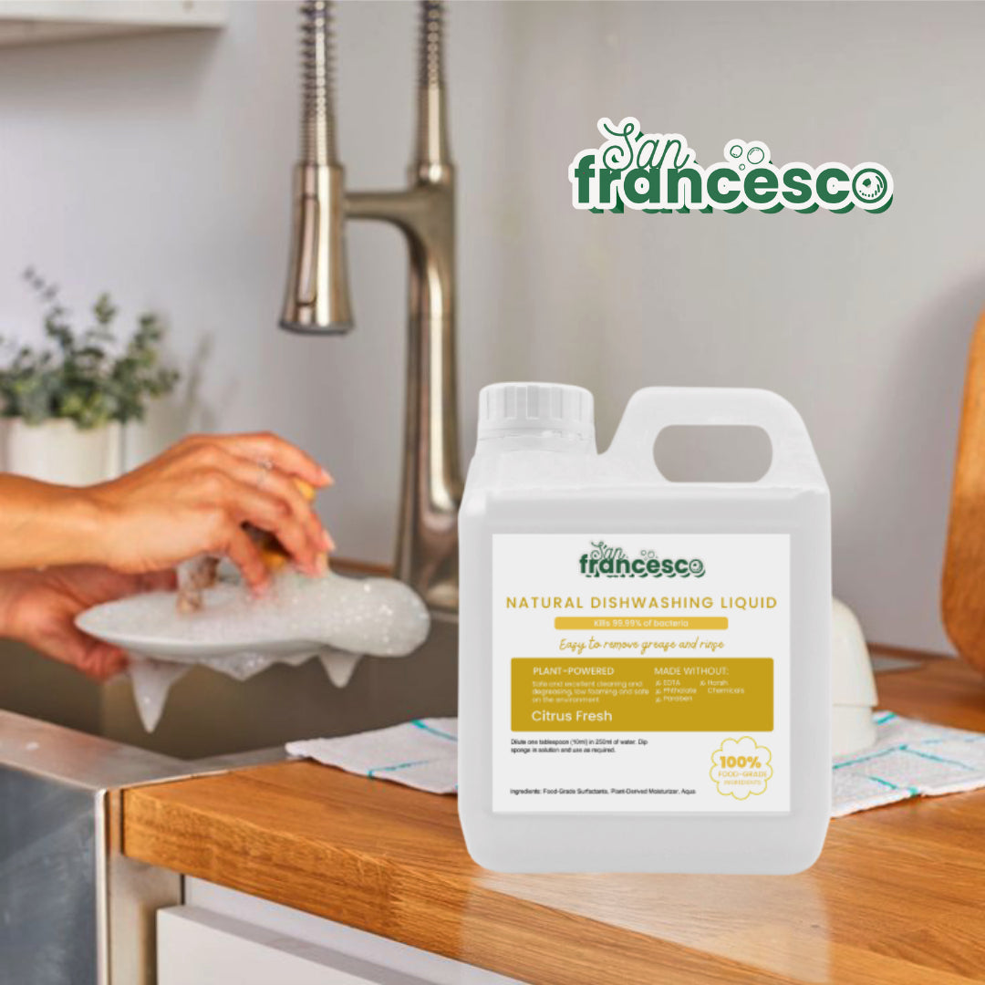 [ DISHWASHING LIQUID WITH MOISTURIZER ] San Francesco 1 Liter Dishwashing Liquid Hypoallergenic Dishwashing Liquid for Sensitive Skin Dish Washing Liquid 1L Dishwashing Liquid Gallon Dishwashing Liquid 1Liter Dishwashing Liquid Sale