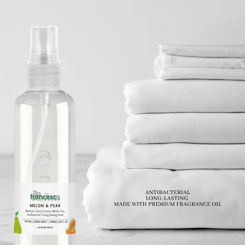 [ LINEN SPRAY ] San Francesco Linen Spray Vanilla & Sandalwood Linen Mist Spray Room Freshener Air Freshener Odor Remover Long Lasting Room Spray Linen Spray Long Lasting Linen Spray Mist Spray for Room Odor Remover Car Odor Remover