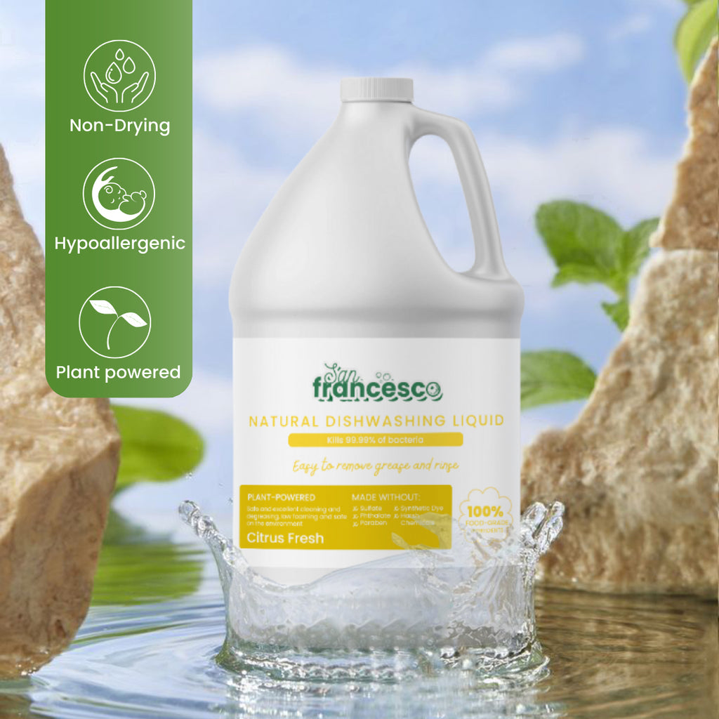 [ DISHWASHING LIQUID CUCUMBER SCENT ] San Francesco 1 Liter Dishwashing Liquid Hypoallergenic Dishwashing Liquid for Sensitive Skin Dish Washing Liquid 1 Gallon Dishwashing Liquid Gallon Dishwashing Liquid 1 Liter Dishwashing Liquid Sale