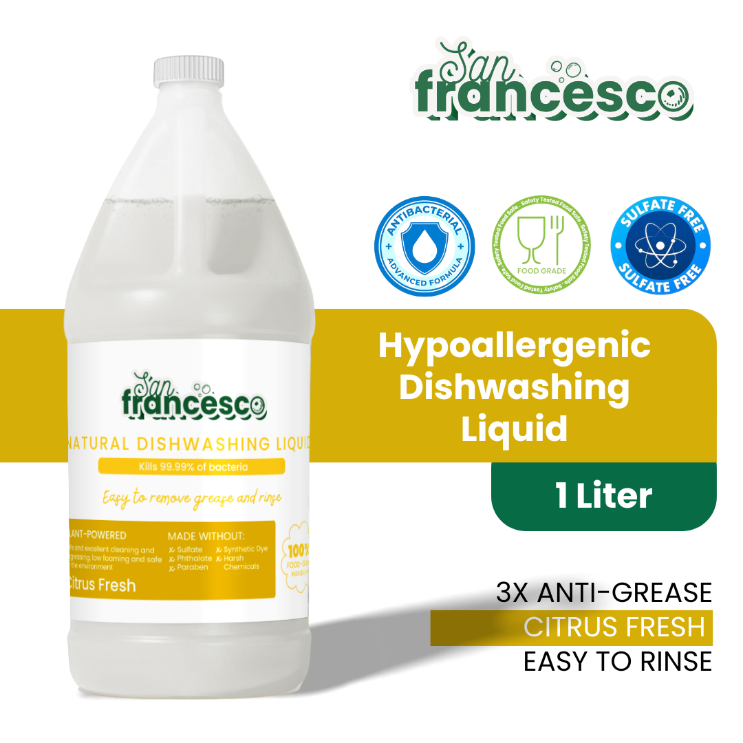 [ BEST-SELLERS ] San Francesco Best-Sellers 1 Liter Dishwashing Liquid Laundry Detergent Hypoallergenic Fabric Conditioner Liquid for Sensitive Skin Dish Washing Liquid 1 Gallon Dishwashing Liquid Gallon Dishwashing Liquid 1 Liter Dishwashing Liquid Sale