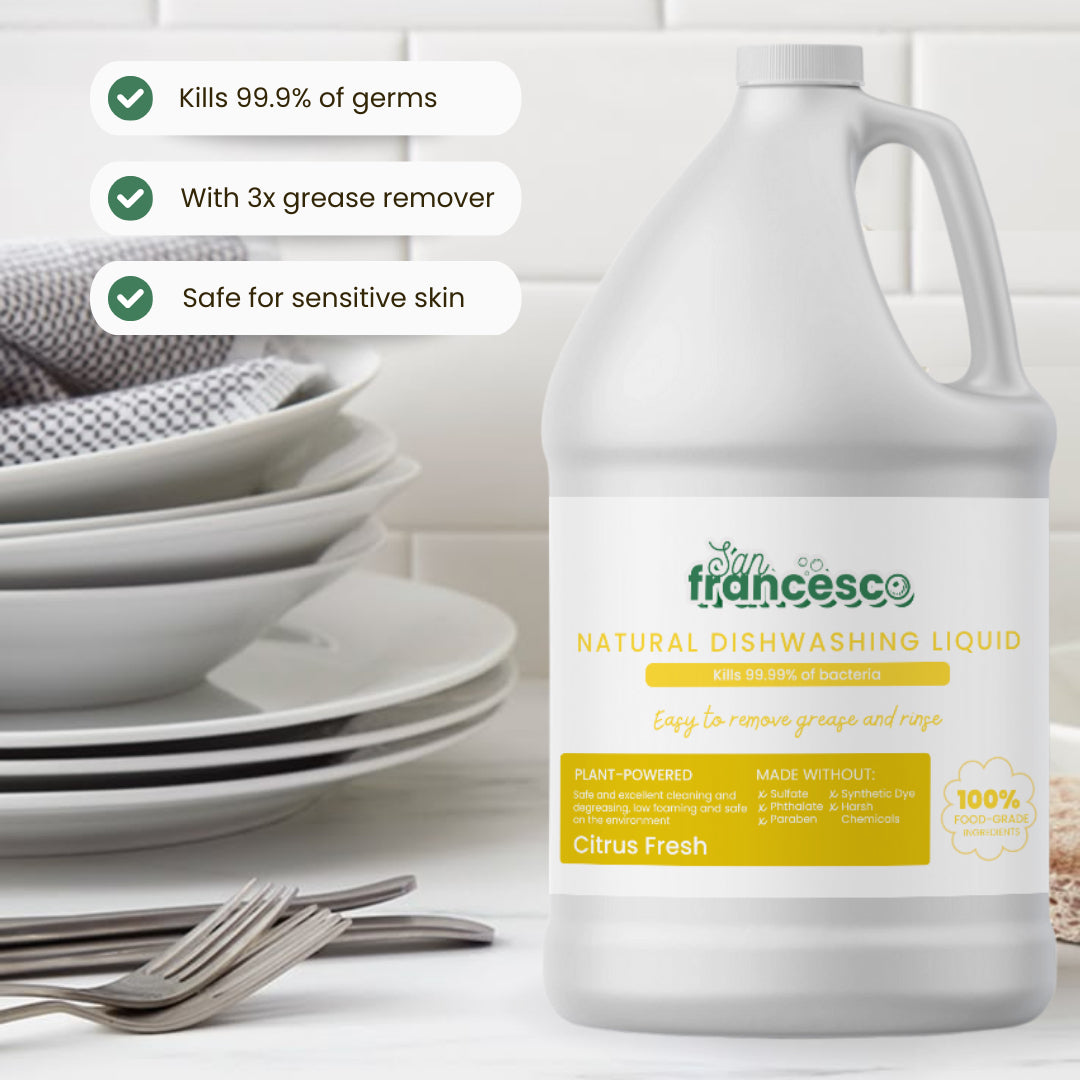 [ DISHWASHING LIQUID CUCUMBER SCENT ] San Francesco 1 Liter Dishwashing Liquid Hypoallergenic Dishwashing Liquid for Sensitive Skin Dish Washing Liquid 1 Gallon Dishwashing Liquid Gallon Dishwashing Liquid 1 Liter Dishwashing Liquid Sale